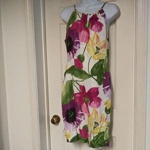 VTG silk boho halter dress